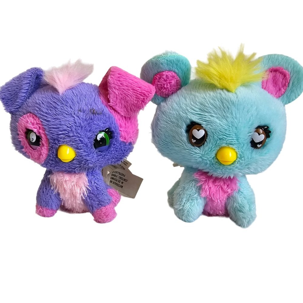 Spin Master Hatchimals Hatchtopia Life Plush Lot Puppit & Bearakeet Mini 3"